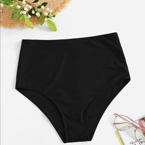 Solid High Waisted Swimming Panty